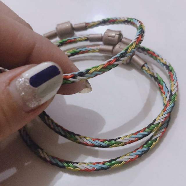 Gelang tali (Wire Rope)/ Gelang tali/ Titanium/ Stainless (Fresh Spring)