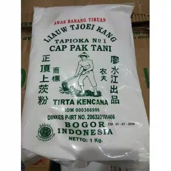 

Sagu Cap Pak Tani 1kg Liauw Tjoei Kang / Tepung Tapioka 1 KG GROSIR