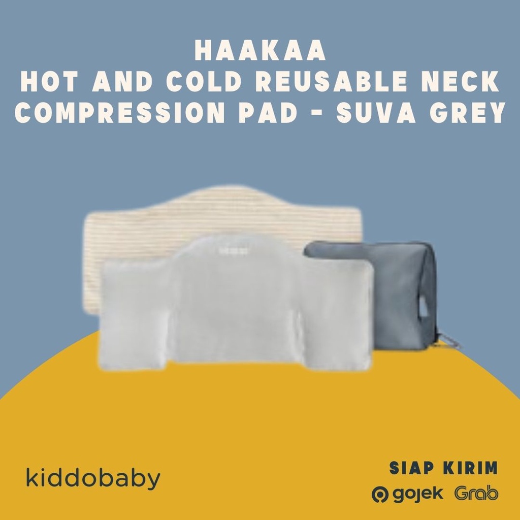 Haakaa Hot and Cold Reusable Neck Compression Pad - Suva Grey | Cooling Pads