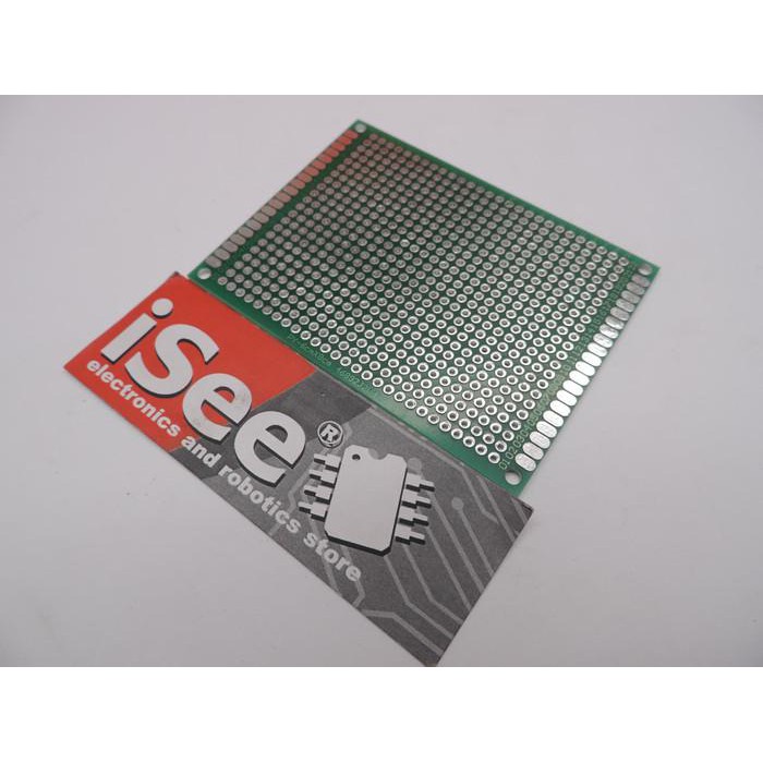 

PCB Dot Matrix lubang Double Layer Through Hole 6x8cm FR4 Protoboard