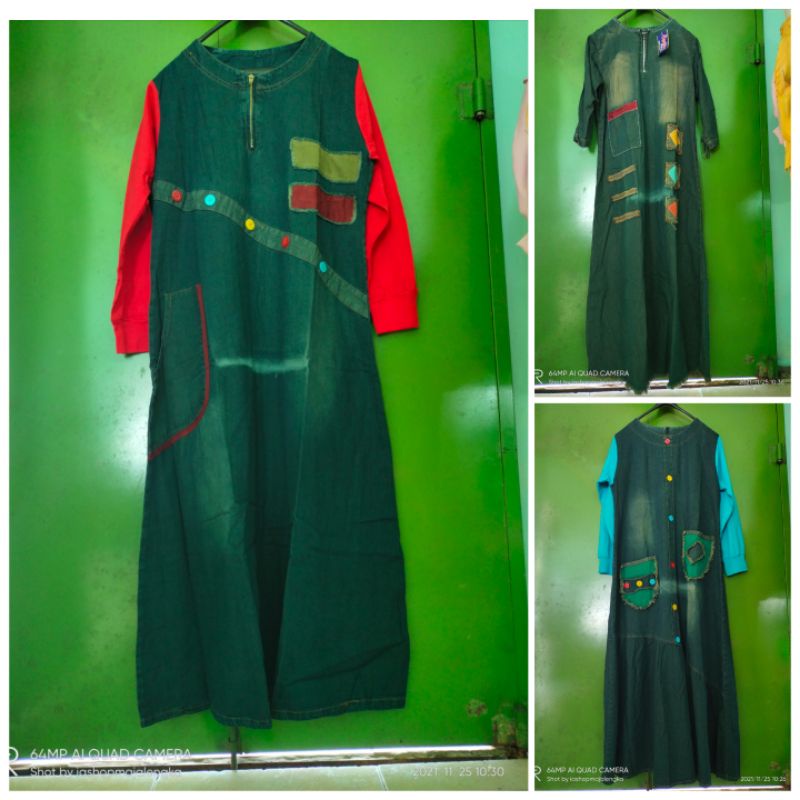 gamis jeans wash