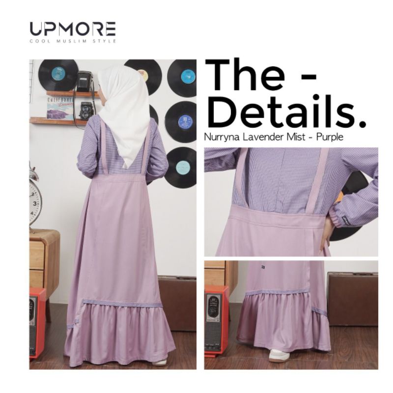 GAMIS UPMORE NURRYNA LAVENDER MIST PURPLE NURYNA NURRINA NURINA