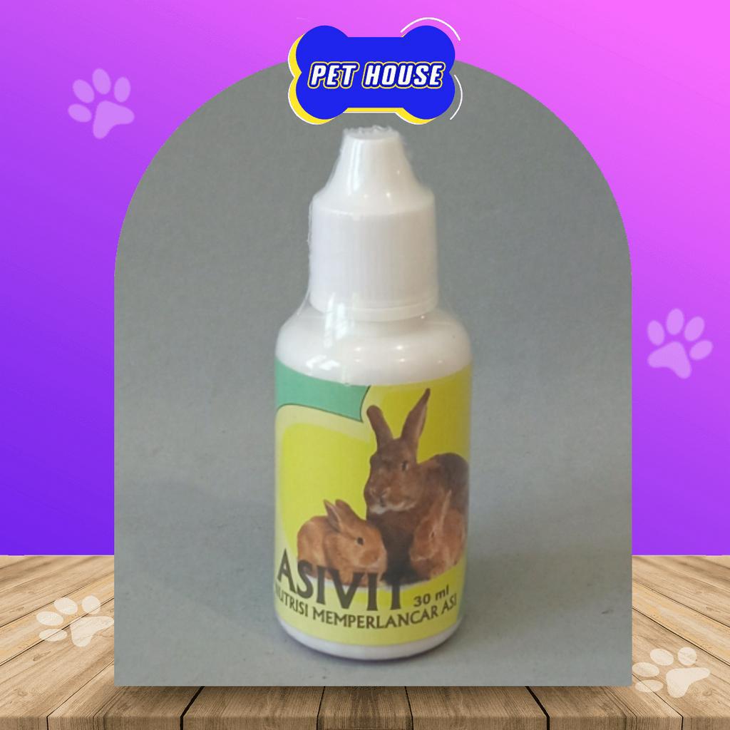 ASIVIT KELIINCI 30ML -  VITAMIN PENAMBAH JUMLAH SUSU ASI KELINCI  VITAMIN  PELANCAR ASI INDUK KELINC