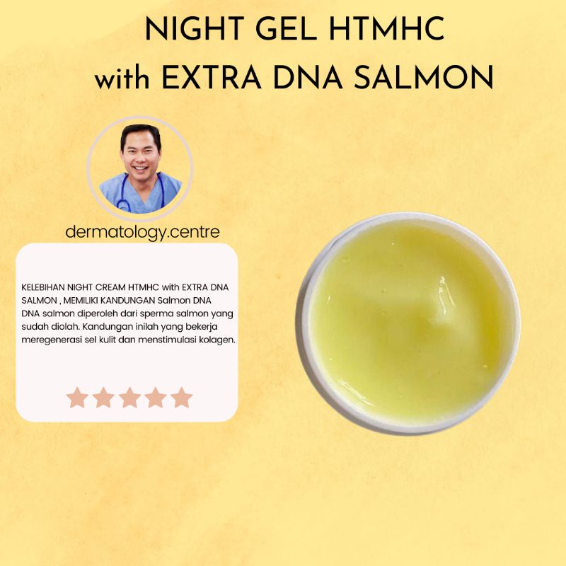 [WAJIB KONSULTASI] NIGHT CREAM GEL HTMC++ EXTRA DNA SALMON PRDN