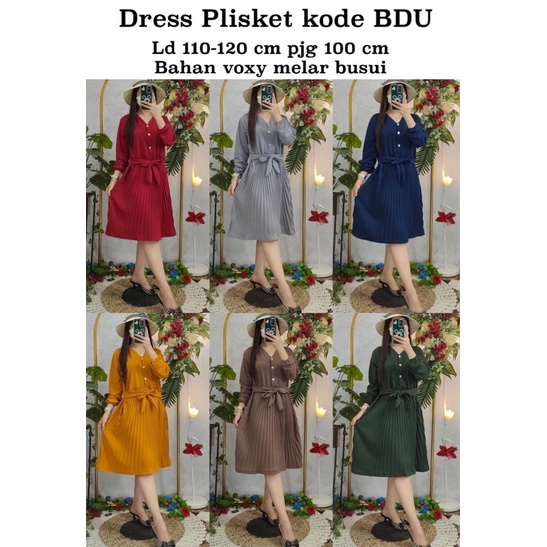 Dress voxy plisket busui kode BDU CPQ