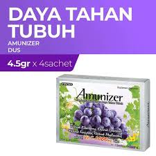 Amunizer Vitamin C1000 mg box rasa anggur isi 4 sachet