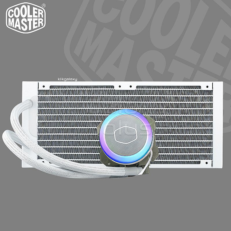 Cooler Master MasterLiquid ML240 Illusion White Edition Addressable RGB Liquid CPU Cooler