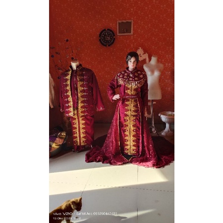baju pengantin palembang modern ..