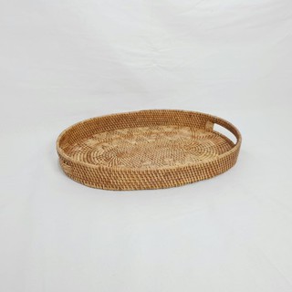 Alas Piring Rotan  Oval Tatakan Piring Rattan Placemat 