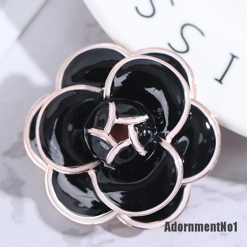 (Adornmentno1) Pin Bros Bunga Camellia Hiasan Mutiara Imitasi