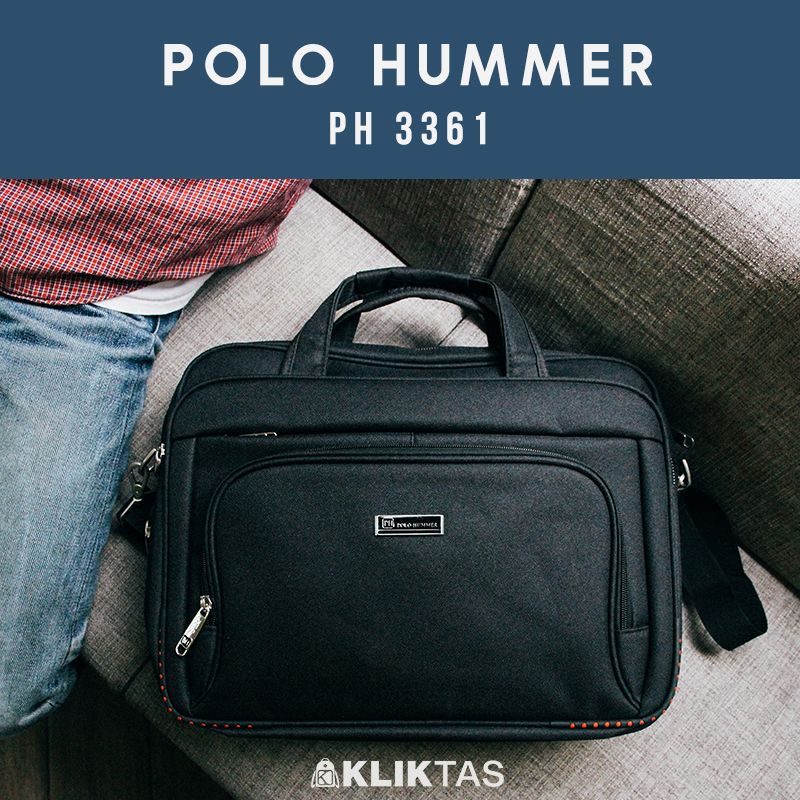 [KLIKTAS] Tas Laptop Polo Hummer PH 3361- Tas Kantor Map Selempang Map Unisex