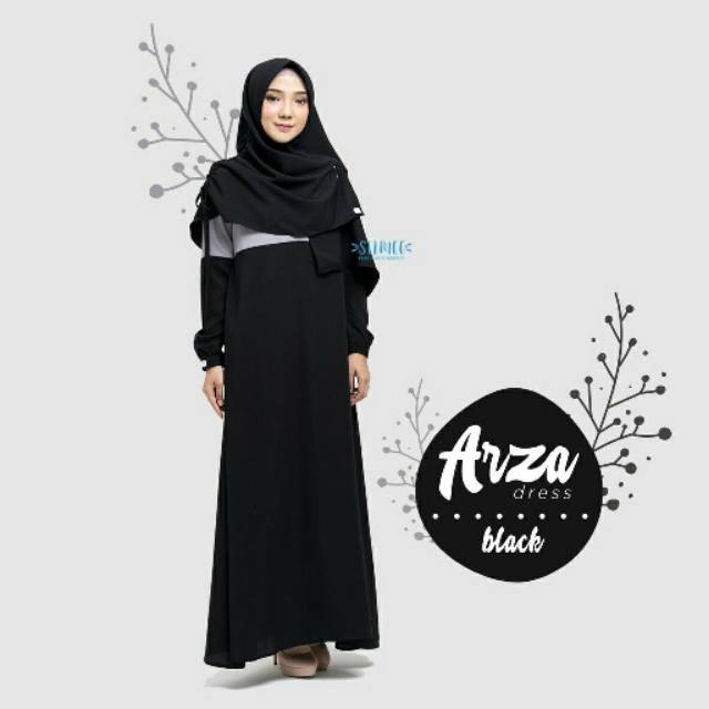 Gamis Syar'i Arza Set by Silmee Gamis Set Syar'i Polos Gamis Wolvis Gamis Busui Gamis Pesta Adem