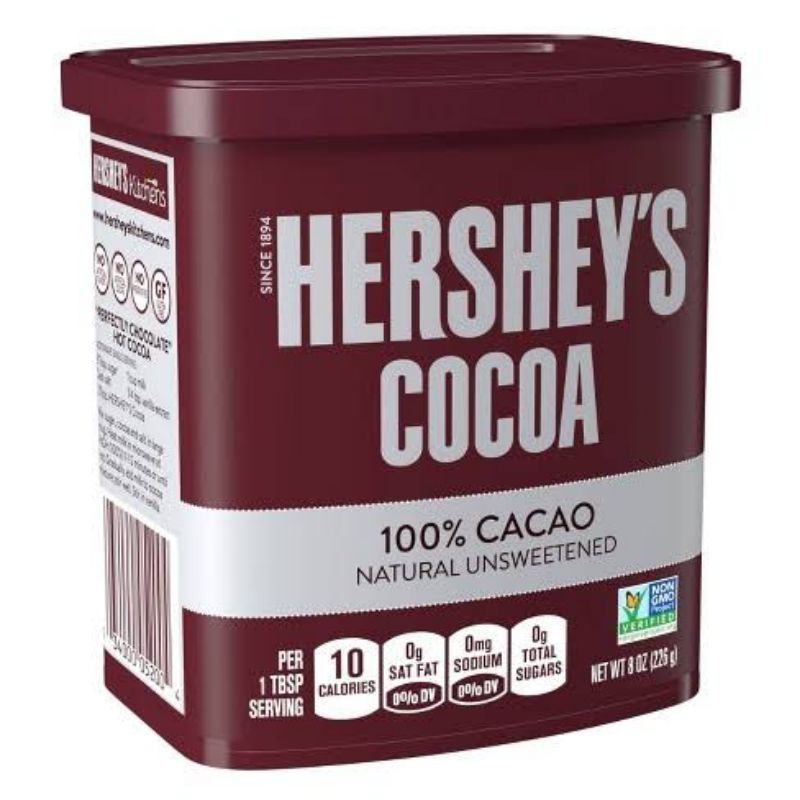 

BUBUK COKLAT HERSHEY COCOA UNSWEETENED 8OZ