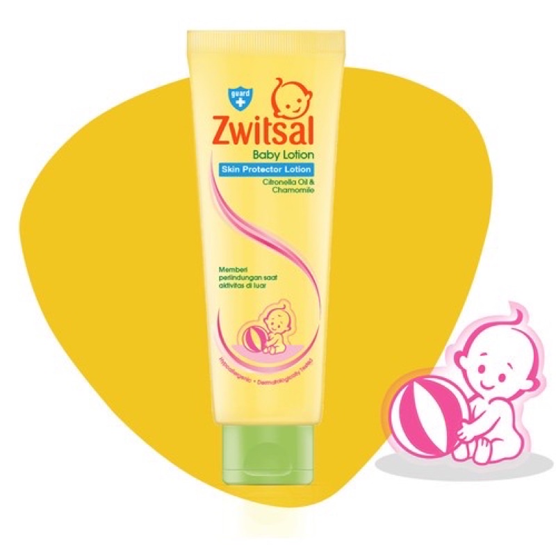 Zwitsal Baby Lotion Anti Nyamuk Skin Protector Natural with Citronella - Zwitsal Skin Protectant