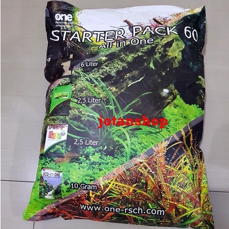 Starter Pack Starterpack all in one Paket Media Tanam T60 Lengkap One Riset Tank 60cm 60 cm aquascape aquarium