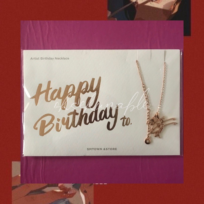 SM OFFICIAL EXO Birthday Necklace — SEHUN