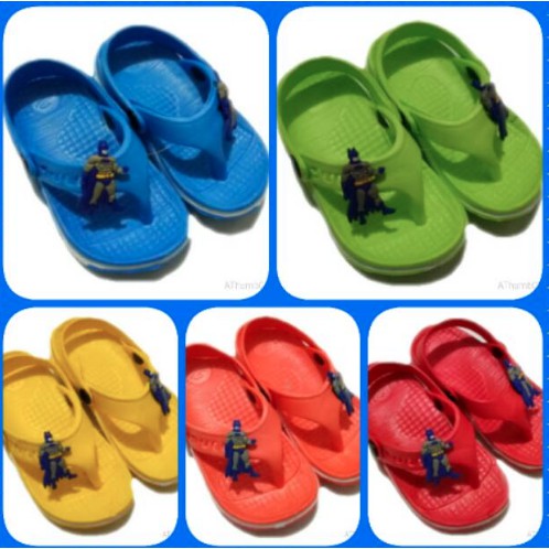 SANDAL JEPIT ANAK LAKI DULUX 112E BATMAN KARET TALI BELAKANG