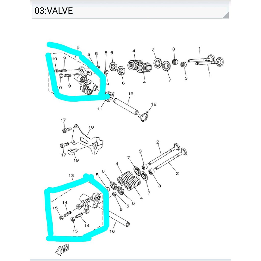 pelatuk rocker arm Nmax Aerox Lexi Murah cod 1944