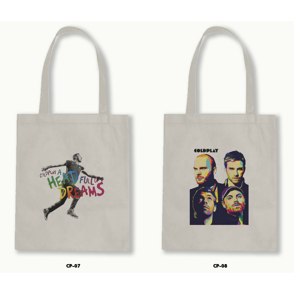 TOTE BAG BLACU - COLDPLAY