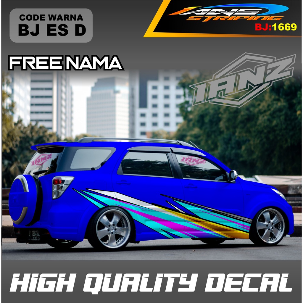 STIKER MOBIL TERIOS / VARIASI STICKER DECAL MOBIL AVANZA XENIA INNOVA / DECAL STIKER GRAND LIVINA / STIKER MOBIL