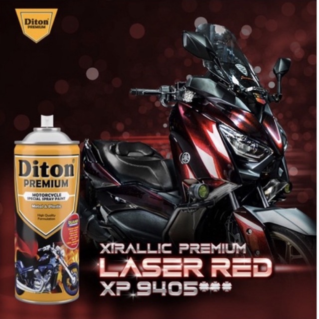 Cat Semprot Diton Premium 400cc Xirallic Series - XP 9405 Laser Red