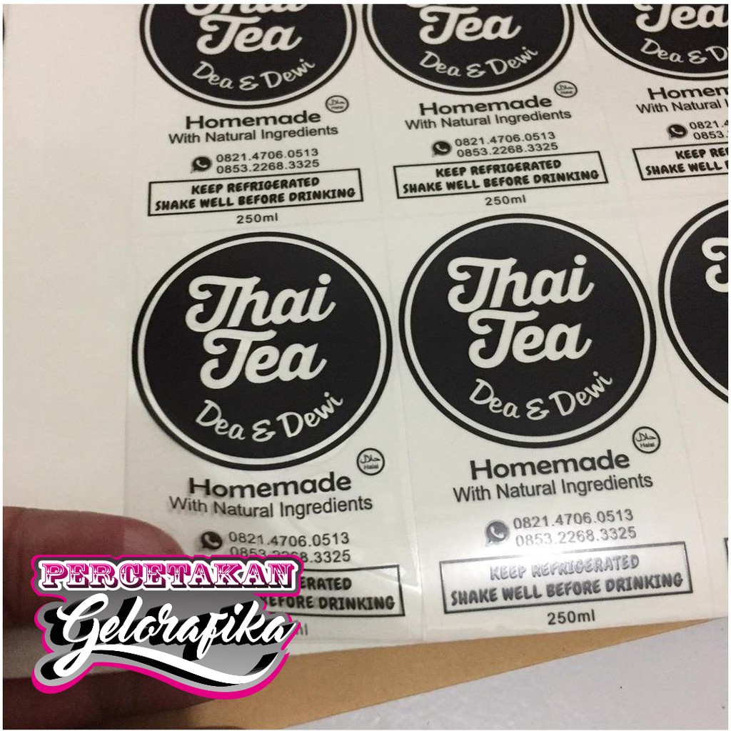 

STIKER LABEL THAITEA ES COKLAT CHILLED