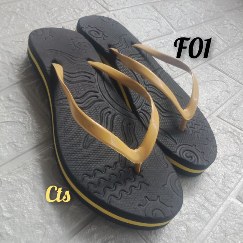 CTS Sandal Sendal Jepit Wanita Model Entrik Matahari F01