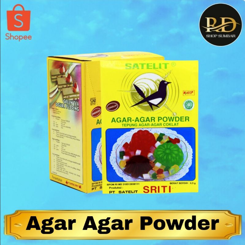 

Agar agar Powder Satelit No 1 | Tepung Agar 9gr