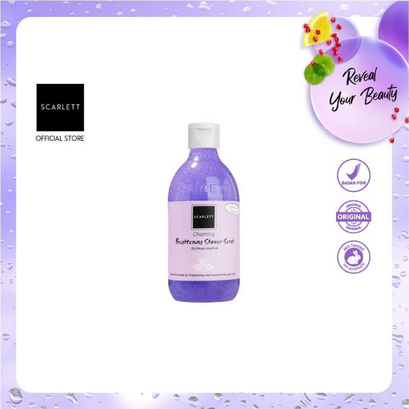 SCARLETT WHITENING SHOWER SCRUB CHAMING - SF - PERAWATAN KULIT DAN WAJAH