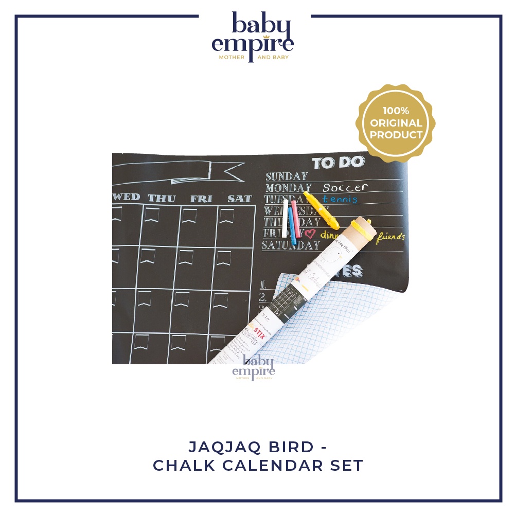 

Jaq Jaq Bird - Chalk Calendar CC-17 set w/ ButterStix and Holder