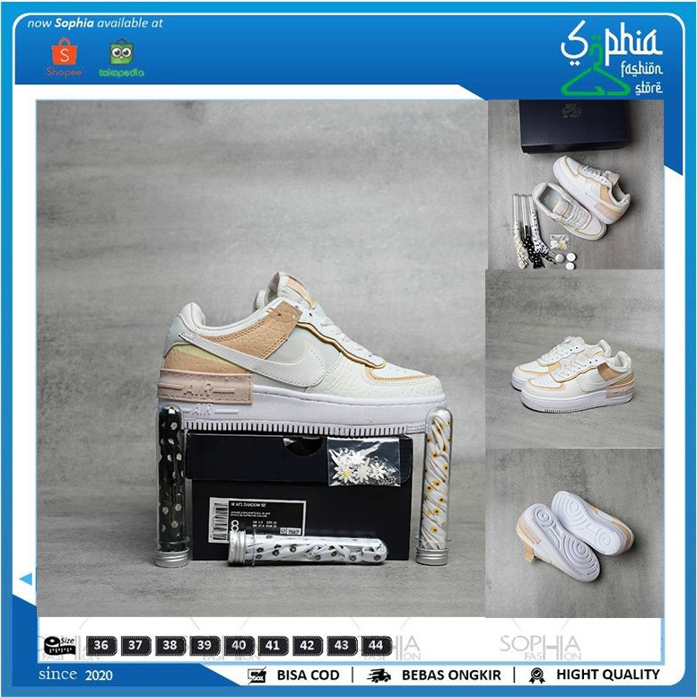 SEPATU SNEAKERS WANITA MURAH NIKE AIR FORCE 1 SHADOW SE "SPRUCE AURA" PREMIUM IMPORT TERLARIS