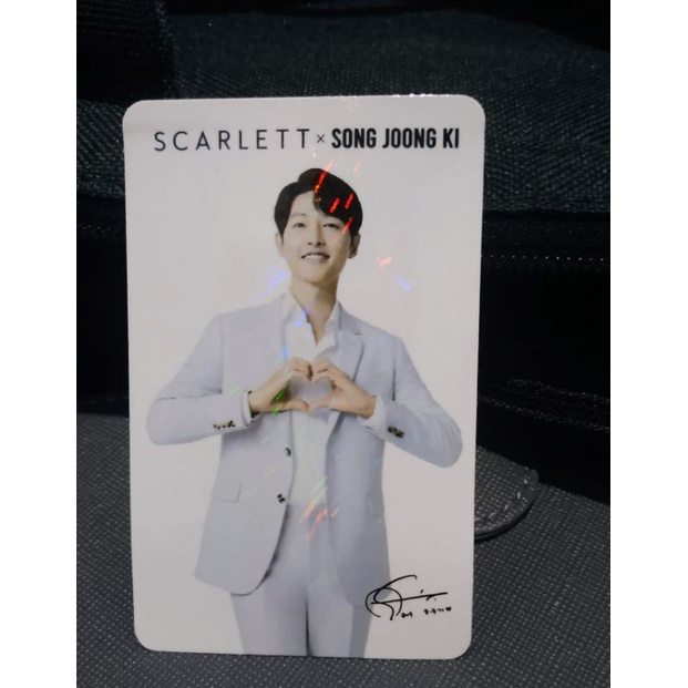 Photocard Song Joong Ki × Scarlett + Sticker