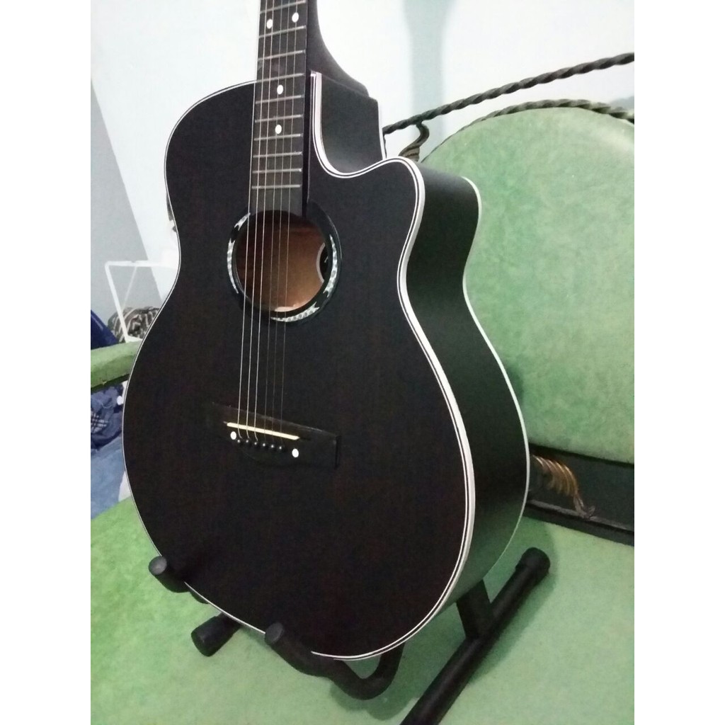 Gitar Akustik Yamaha Tipe APX-500 Warna Hitam Doff Trusrod Sunkay Senar String Murah Jakarta