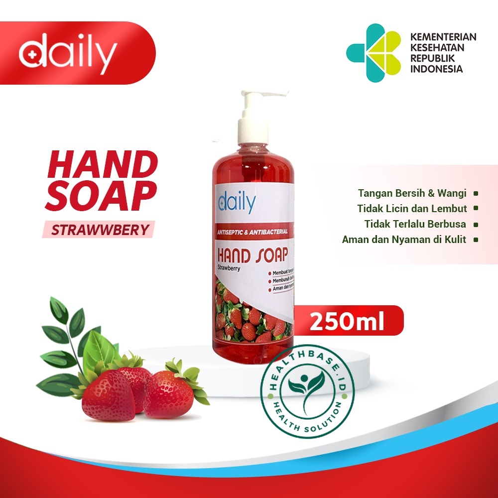 SABUN CUCI TANGAN HAND SOAP DAILY 250ML PUMP ANTIBACTERIAL