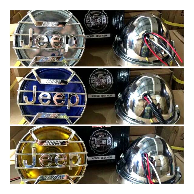Variasi Lampu Jeep 4X4 Akseosris Motor Mobil Rx King / Costem / Classik / Naked / CB Chrome