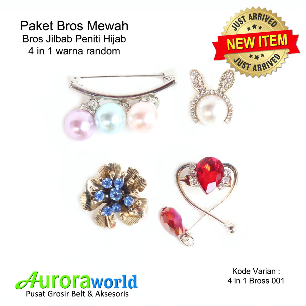 AURORA WORLD PAKET BROS JILBAB PENITI HIJAB MEWAH MODEL TERBARU 1 SET 4