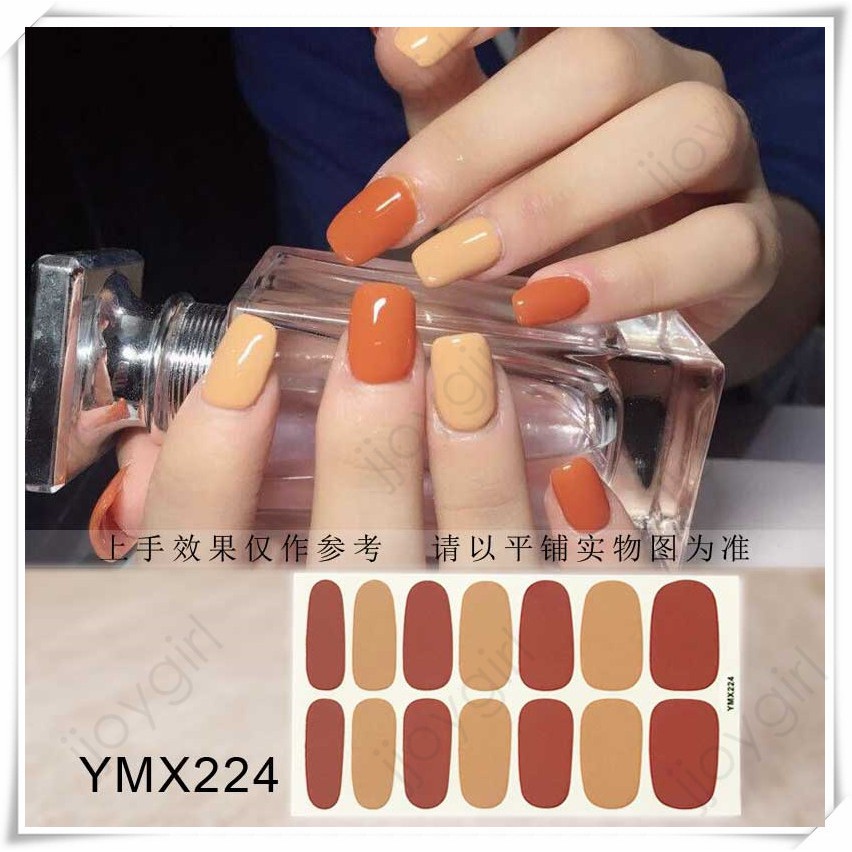 &lt;Jjoygirl&gt;YMX Nail Sticker Motif / Sticker Kuku / Stiker Kuku / Nail Stiker Glitter / Stripes Design