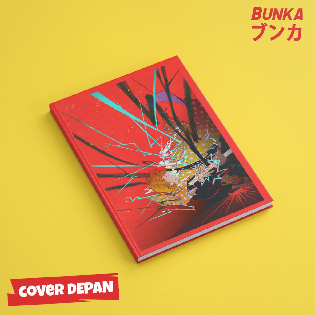

Notebook Anime Kimetsu no Yaiba Zenitsu E Hardcover A5 Buku Tulis Catatan Note Agenda Planner Jurnal