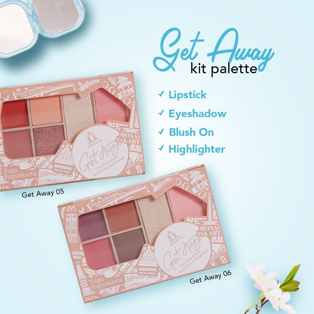 MADAME GIE Getaway Make Up Kit Make Up ace Pallete