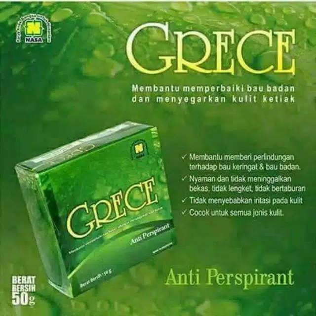 GRECE Anti Perspirant - Penghilang Bau Badan - Pemutih Ketiak - Cegah Gatal - Agen Nasa(Produk Ori)
