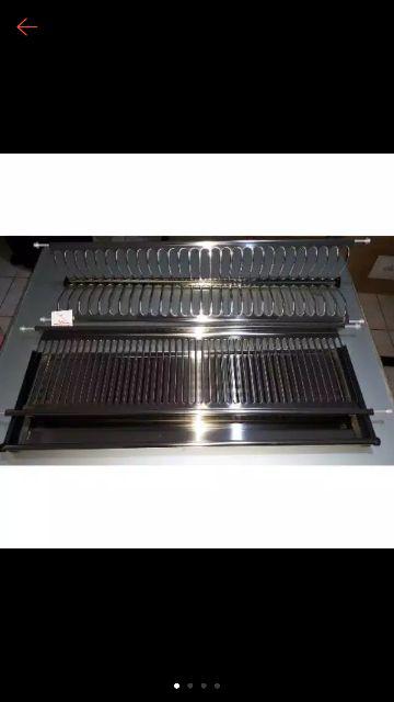 Rak Gantung Piring Dan Gelas Stainless  304 70 Cm