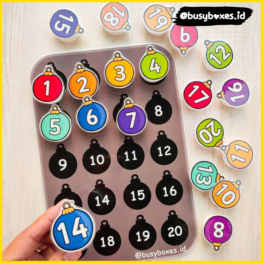 Busy page busypage mainan edukasi mengenal angka worksheet tracing angka 1 - 20