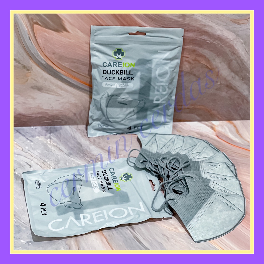 [ Careion ] Masker Duckbill 4 Ply isi 10Pcs Model Sensi