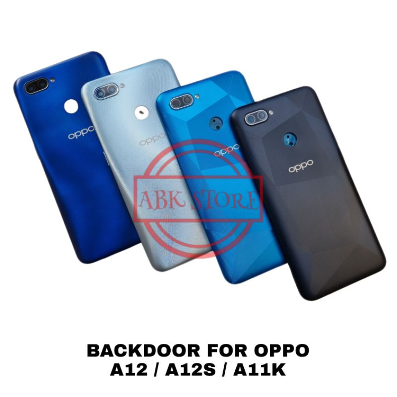 TUTUP BELAKANG BACKDOOR HOUSING OPPO A12 / A12S / A11K BACKCOVER BACK CASING