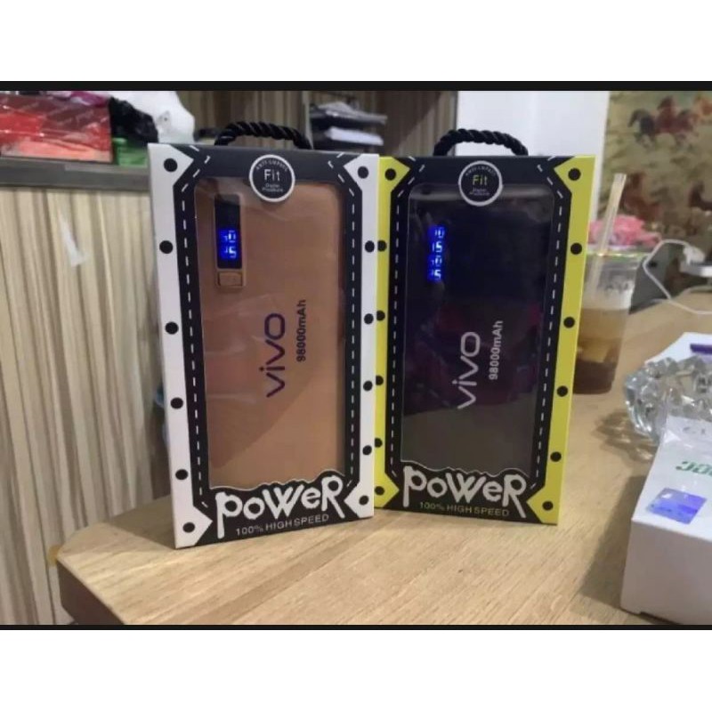 power bank 98000 mAh dengan Led indicator dan Led light