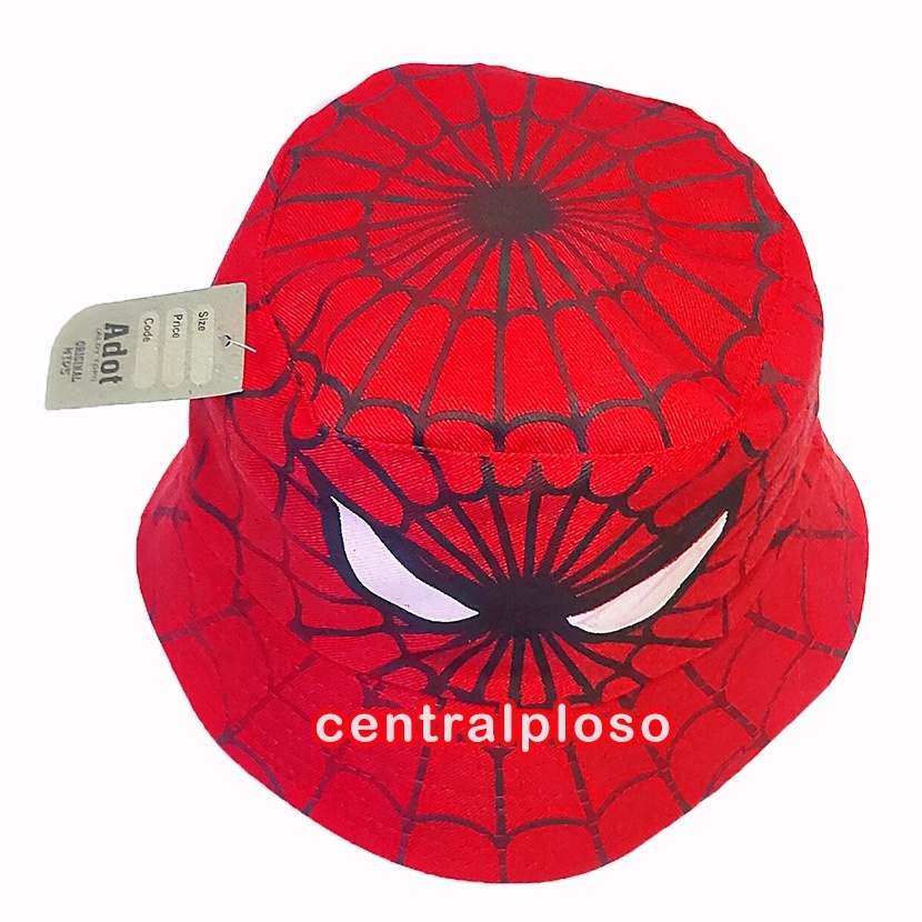 Topi Anak Spider Bucket Hat Spiderman