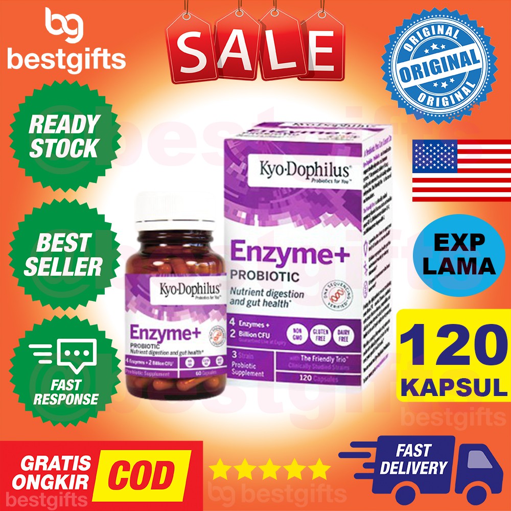 KYO-DOPHILUS KYO DOPHILUS KYODOPHILUS KYOLIC ENZYME PROBIOTIC PENCERNAAN GAS KEMBUNG KEKEBALAN TUBUH 120 KAPSUL