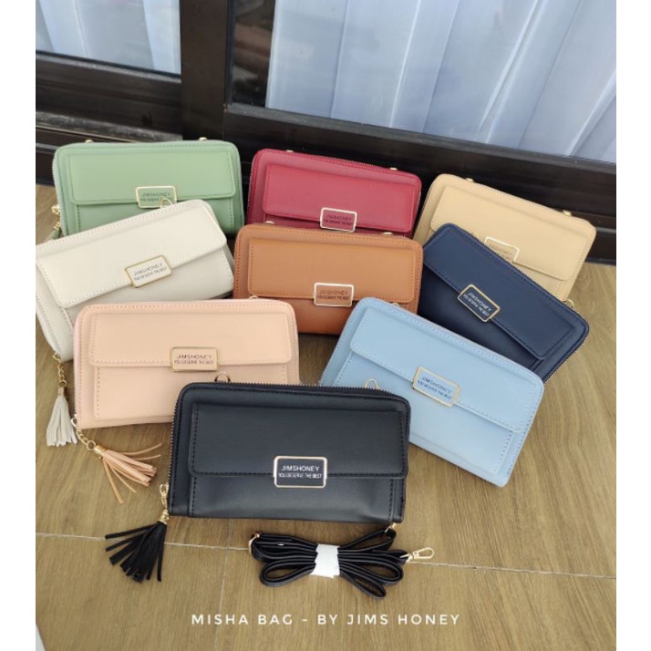 MISHA MINI BAG JIMS HONEY TAS SLEMPANG DAILY DOMPET 3 IN 1 BAG JIMSHONEY MUAT HP KONDANGAN