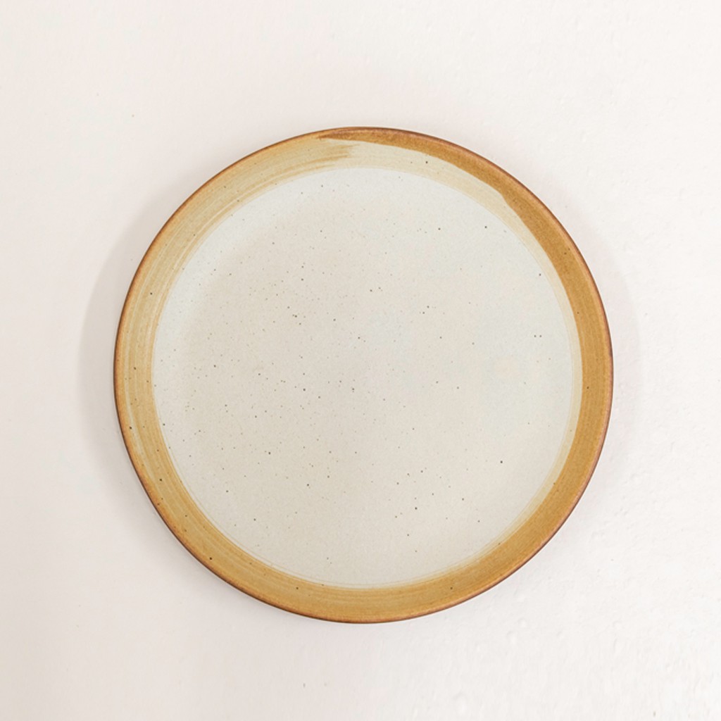 PIRING KERAMIK MOTIF BINTIK BERCAK 28 PLATE BRUSH BROWN PIRING KERAMIK MOTIF BINTIK BERCAK 28 PLATE BRUSH BROWN