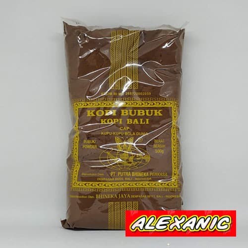 

ALEXANIC Kopi Bali Cap Kupu Kupu Bola Dunia Kopi Kupu-Kupu Bola Dunia 400 gram